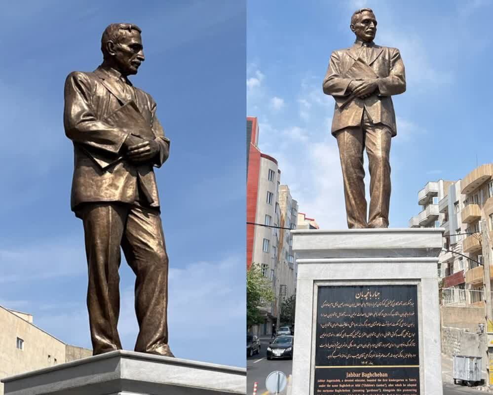 نصب نخستین تندیس برنزی جبار باغچهبان در تبریز نصب نخستین تندیس برنزی جبار باغچهبان در تبریز